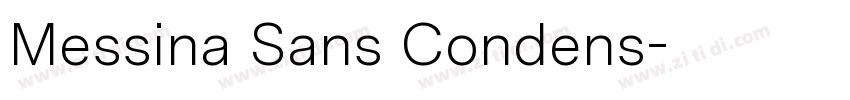 Messina Sans Condens字体转换